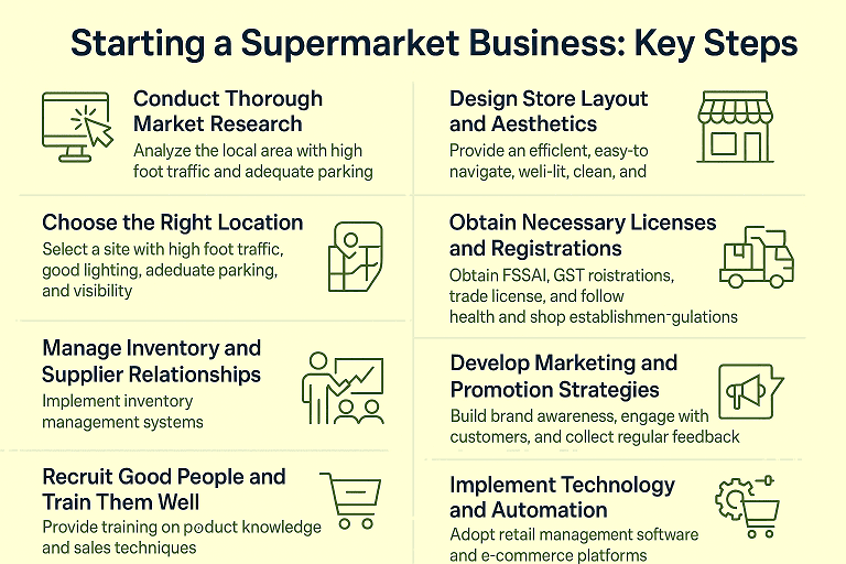 infographics supermarket